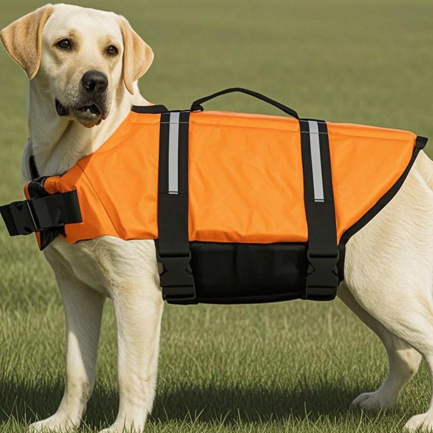 Chaleco de natación para perro, chaleco de flotación para perro, reflectante, transpirable, ajustable, arnés flotante para piscina, kayak, rafting, lago