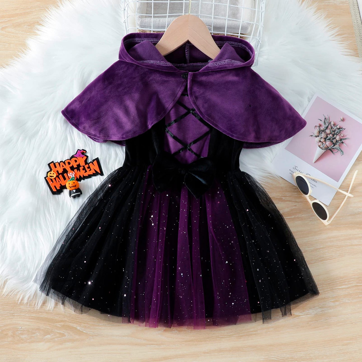 Disfraz de bebé para niño de Halloween, bonito color naranja, disfraces de Halloween, cosplay, carnaval, niño, vestido de princesa, disfraz conjunto capa y chal recién nacido divertido niños disfraz