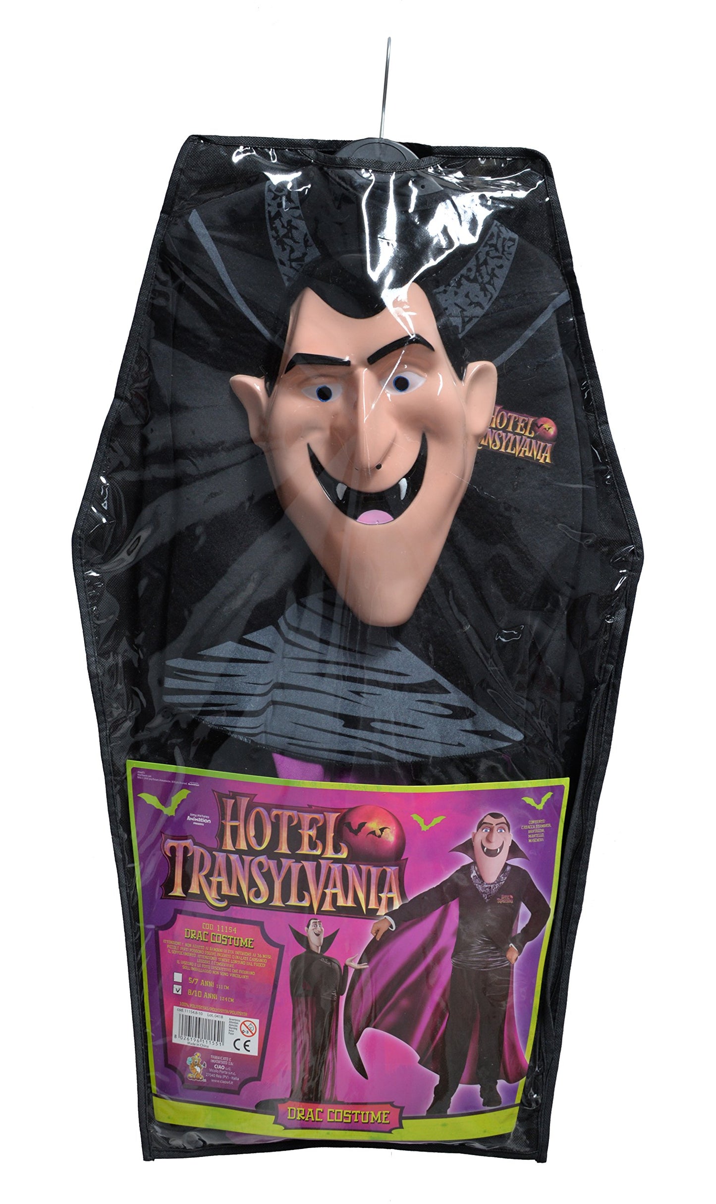 Disfraz Conde Drac Hotel Transylvania disfraz vampiro niño (Talla 5-7 años) con máscara