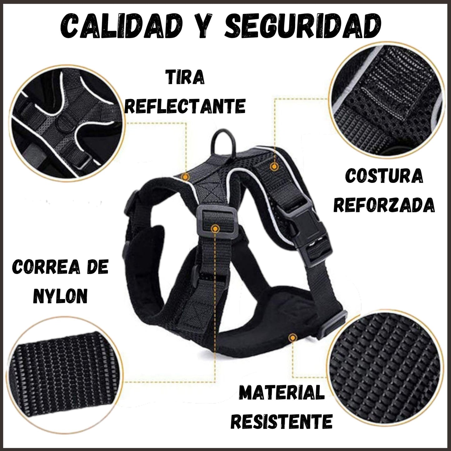 Arnes para Gatos, con Correa de 150cm, Antiescape, Cómodo y Reflectante, Fabricado en Malla Transpirable Suave, Arnes Gato, Cosas para Gatos, arnes Gato Pequeño. (XS, Negro)
