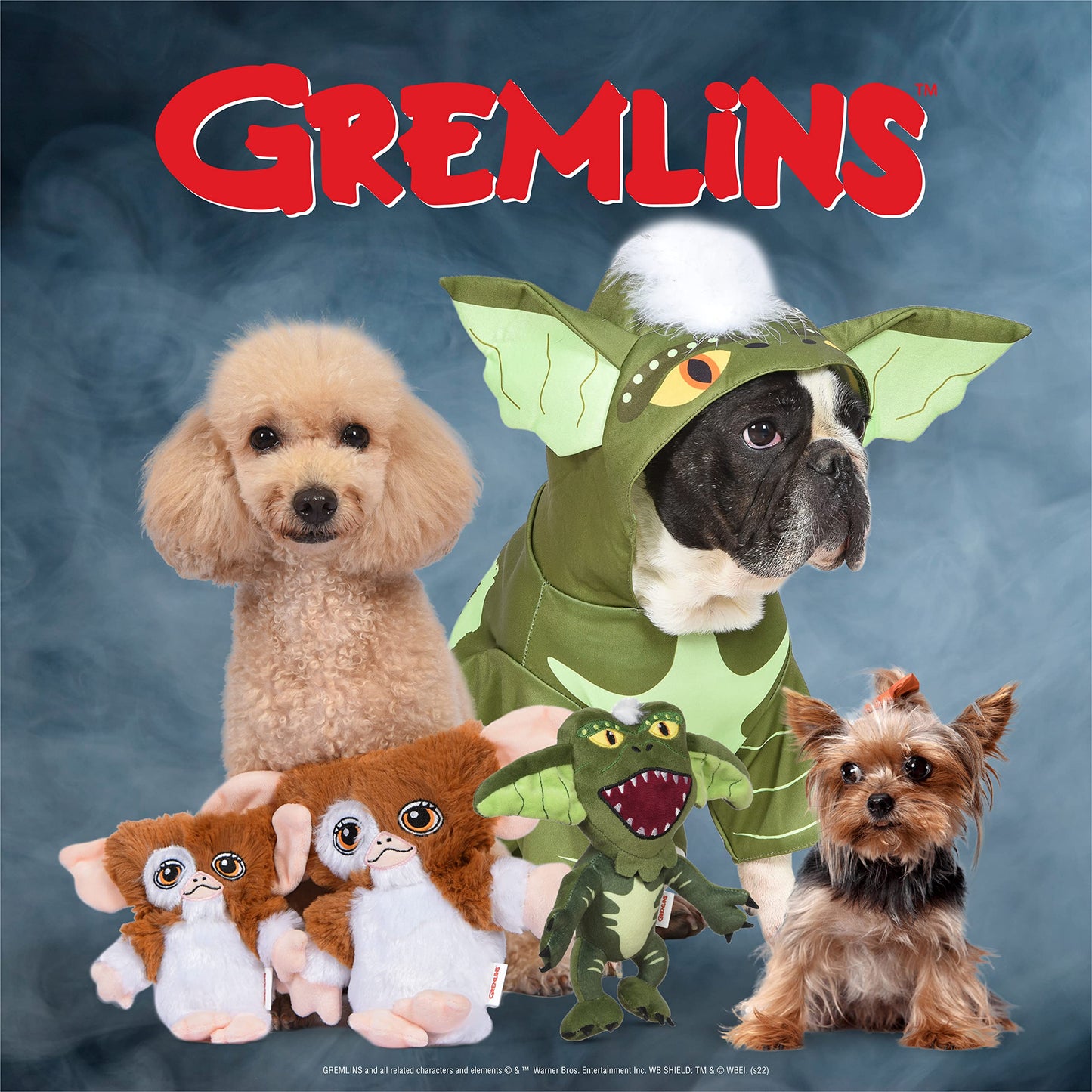 Disfraz de Halloween para Perros con Capucha, Talla M, Disfraces para Perros, Lindos Disfraces de Miedo para Mascotas, Productos con Licencia Oficial, Verde (FF21797)