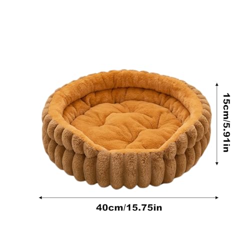 Generisch Cama pequeña para perros | Donut Cachorro Gatito Cama para gatos domésticos, almohada de felpa para perros pequeños y medianos Sala de estar Dormitorio Apartamento Casa Exterior Lavable a