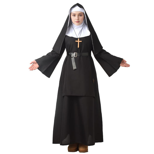 Disfraz Monja The Nun Deluxe Adulto Disfraz de Monja para Mujer (M)
