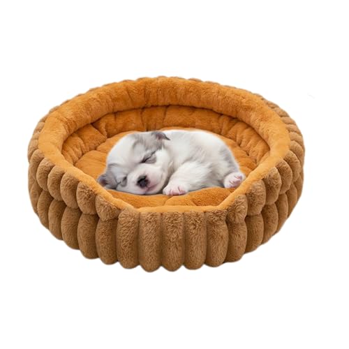 Generisch Cama pequeña para perros | Donut Cachorro Gatito Cama para gatos domésticos, almohada de felpa para perros pequeños y medianos Sala de estar Dormitorio Apartamento Casa Exterior Lavable a