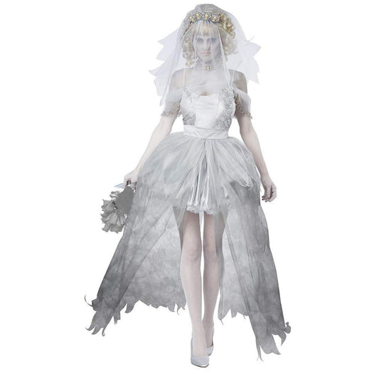 Ulalaza Disfraces de Mujer de Halloween Black Bat Fallen Angel Devil Vampire Witch Dress Accesorios de Cosplay para Adultos