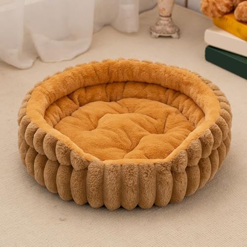 Generisch Cama pequeña para perros | Donut Cachorro Gatito Cama para gatos domésticos, almohada de felpa para perros pequeños y medianos Sala de estar Dormitorio Apartamento Casa Exterior Lavable a