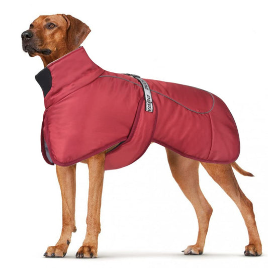 Abrigos para perros Impermeable prueba de viento Cálido Invierno Seguro Roscado Tiras reflectantes Chaqueta medianos grandes con arnés Orificio Cachorro Mascota Clima frío Traje Ropa Chaleco