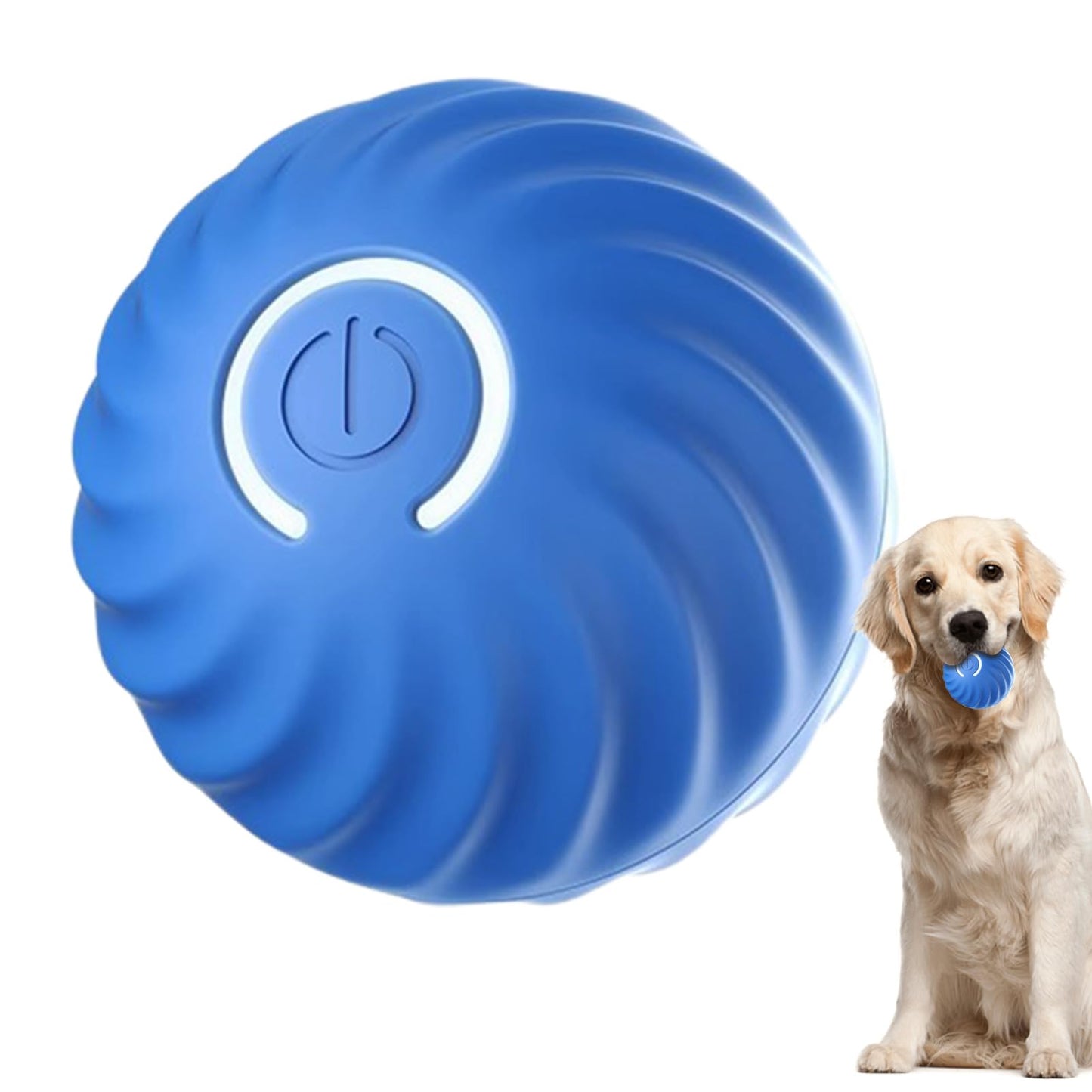 Pelota interactiva para perros Bola inteligente de movimiento automático giratoria para perro,bola de perro en movimiento, duradera y resistente al desgaste para mascotas, caza, persecución