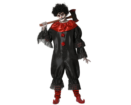 Disfraz payaso diabólico adulto negro XL