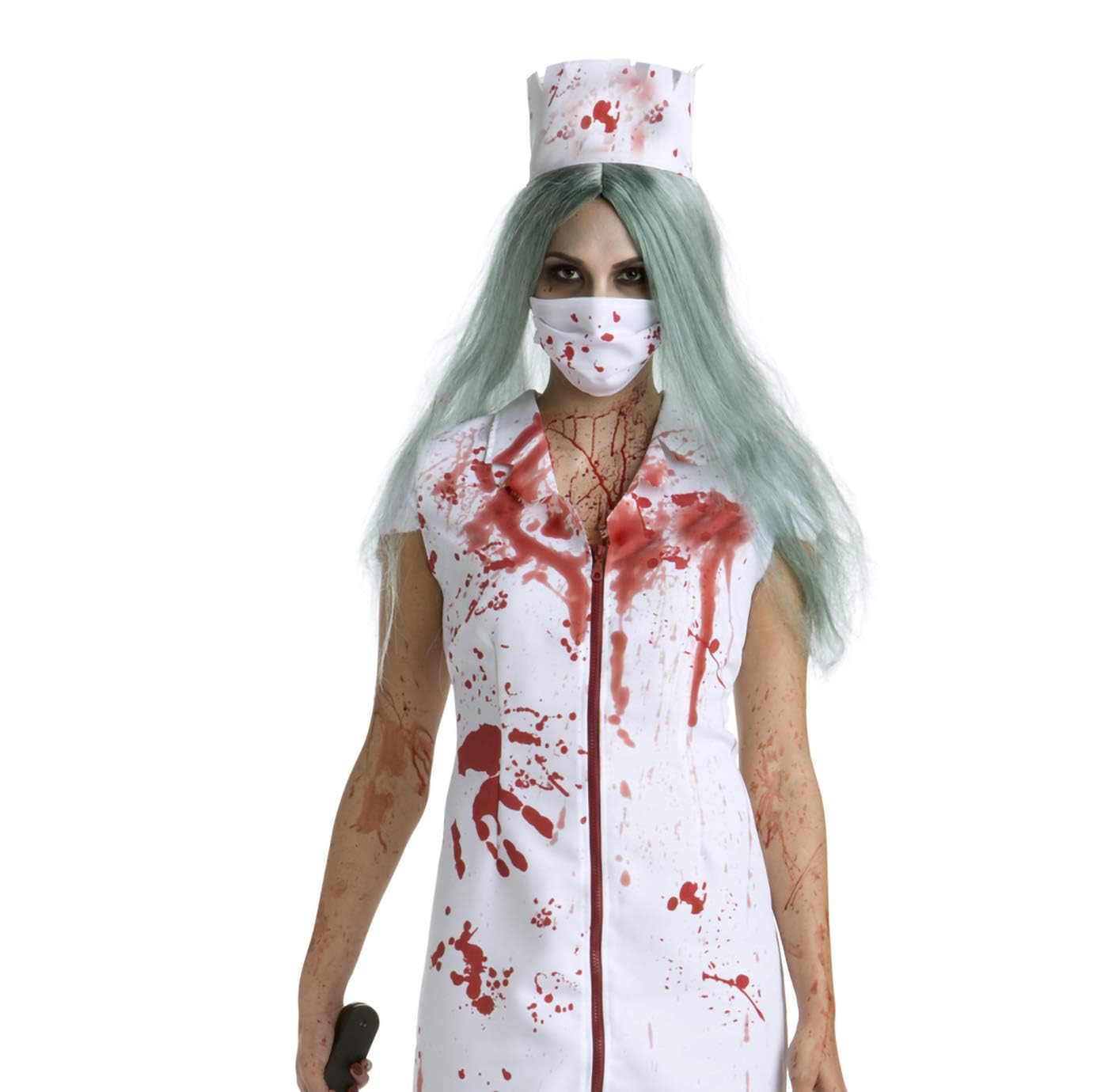 Disfraz Enfermera Sangrienta, Traje de Enfermera Zombie para Halloween, Disfraces de Miedo para Halloween, XL