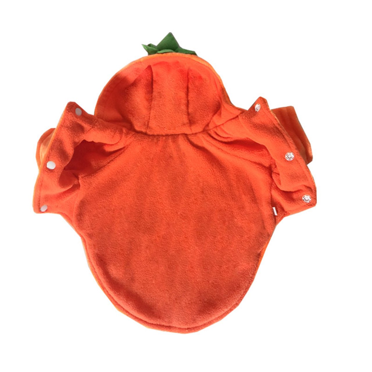 Disfraz de Calabaza de Halloween para Perro, Gato, Disfraz de Cosplay para Mascotas, Trajes cálidos de Forro Polar con Capucha de Animales, Ropa de otoño e Invierno (Talla S)