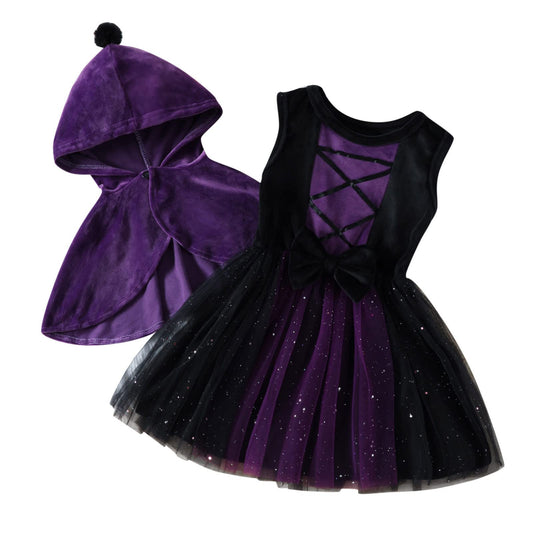 Disfraz de bebé para niño de Halloween, bonito color naranja, disfraces de Halloween, cosplay, carnaval, niño, vestido de princesa, disfraz conjunto capa y chal recién nacido divertido niños disfraz