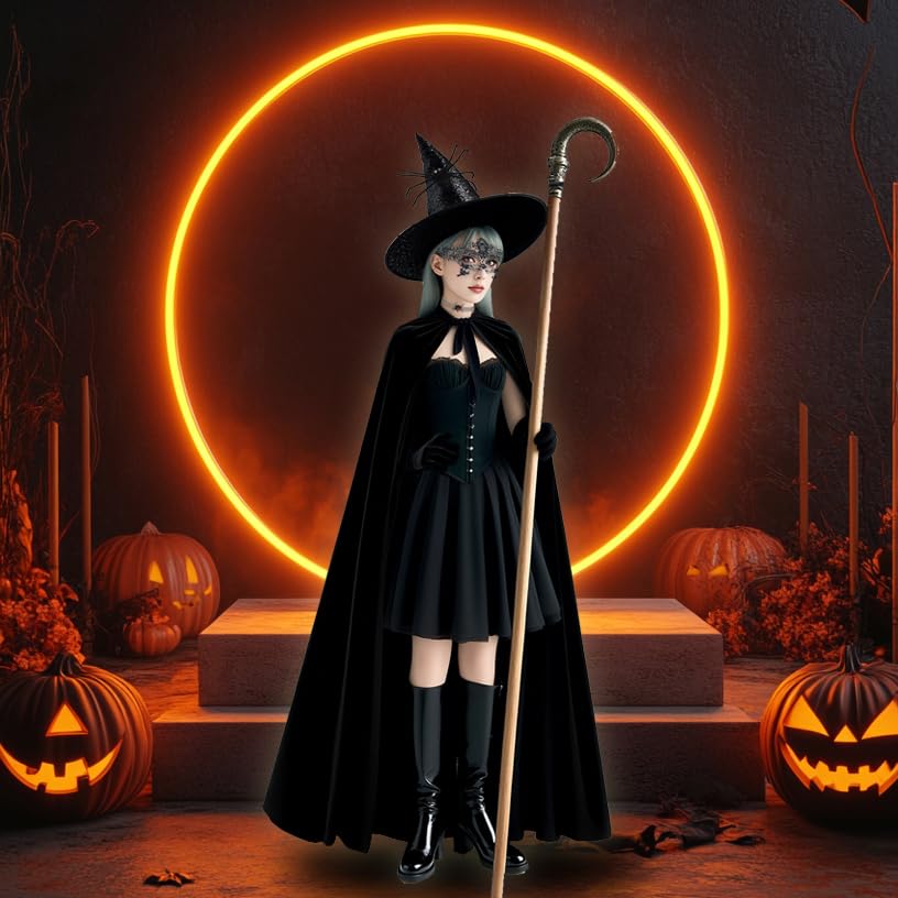 Disfraz de bruja para mujer, disfraz de bruja de Halloween, disfraz de bruja, disfraz de bruja de Halloween, disfraz de bruja, carnaval, bruja, accesorio de disfraz para mujer