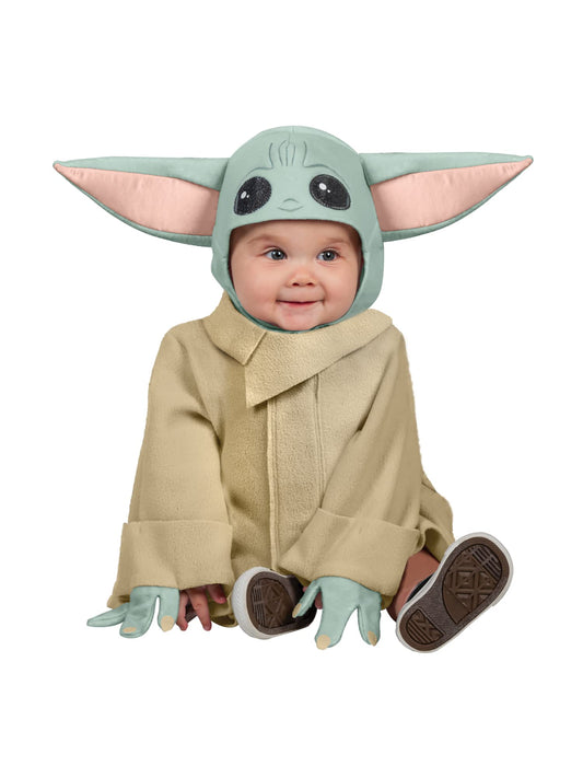 Rubies Disfraz Baby Yoda Preschool para niños y niñas, Túnica con guantes y accesorio para la cabeza, Oficial Star Wars para Navidad, Carnaval, Fiestas, Cumpleaños