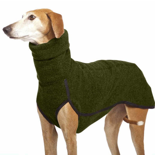 Abrigo Cálido Galgo Labrador Pastor Perro Ropa para Perros Grandes Camisa De Cuello Alto Suéter Suéter De Lana Estirable Chaleco para Perros Chaqueta para Mascotas Trajes De Abrigo