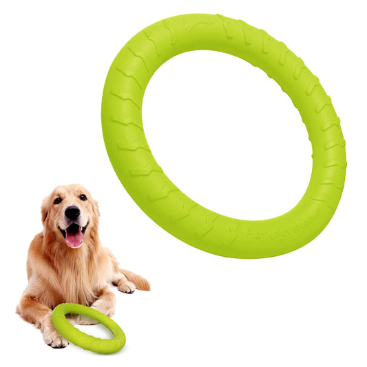 Anillo de Fitness para Perros, Flotador Indestructible para Perros, Disco Volador, Juguete para Verano, Entrenamiento para Mascotas Mediano, Perros Grandes y pequeños, Juguete para Perros (29 cm)