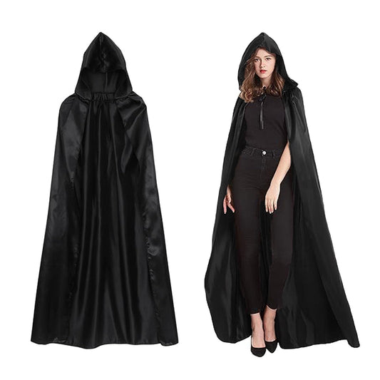 Disfraz Halloween,Largo Capa con Capucha,Capas de Halloween para Adultos/Niños, Capa Disfraz Halloween, para Halloween, Carnaval, Mascarada（150）