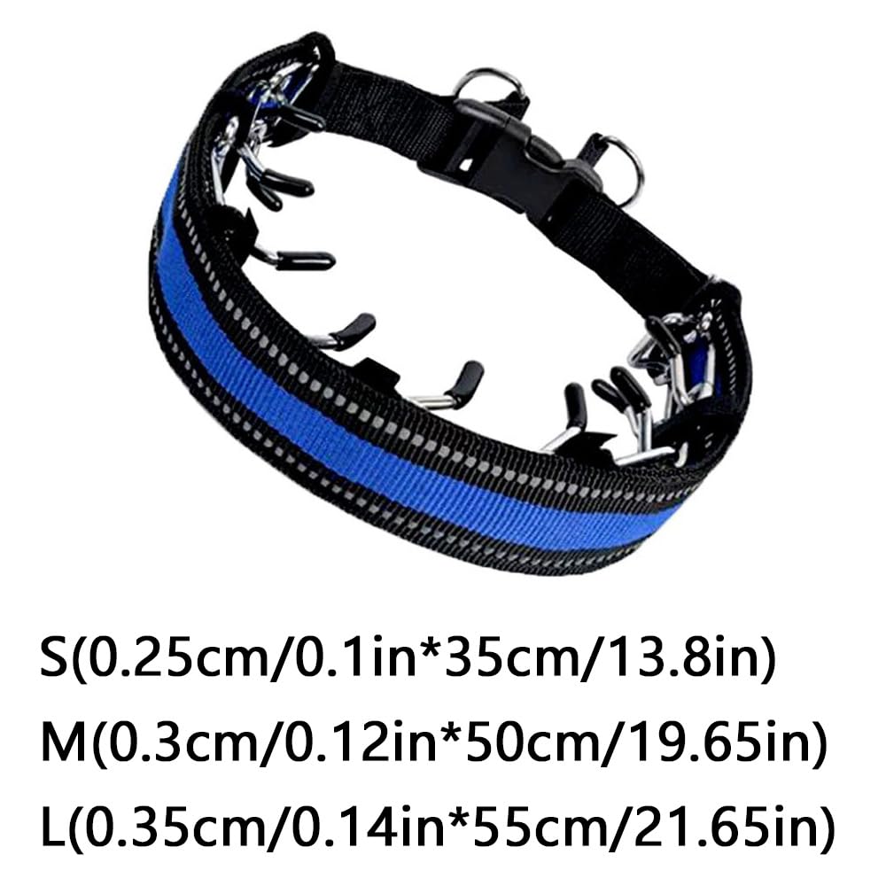 Collar Perro Reflectante Ajustable Collar Perros de Acolchado Neopreno Nylon para Caminar Correr Entrenamiento para Perros Pequeños Medianos Grandes