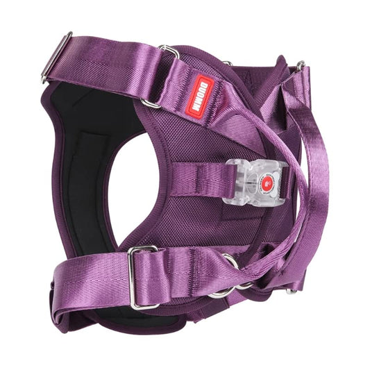 Arnés para perros con luz LED, cómodo y ajustable, seguro para caminar por la noche, arnés para perros con luz LED, arnés para perros grandes, para pasear por la noche