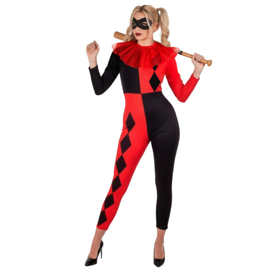 Disfraz Arlequin Mujer, Disfraces Circo, Disfraz Mujer Carnaval y Halloween - M