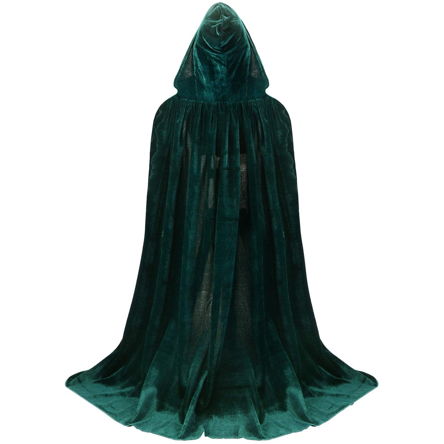 Proumhang Verde Capa con Capucha Terciopelo para Niños Disfraces de Halloween Disfraces de Muerte Disfraces de Vampiro Costume para Niñas Trajes de Navidad 100 cm
