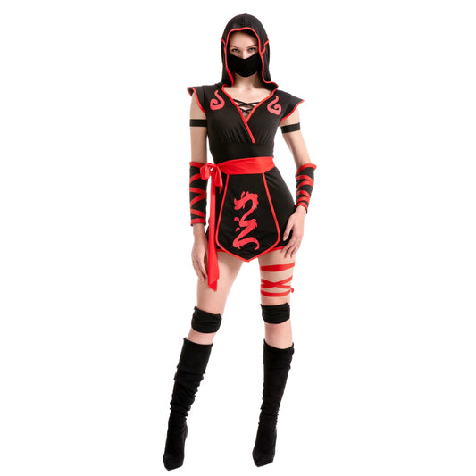 Disfraz de Ninja Adulto para Mujer, Fiesta de Disfraces, Truco o Trato, Fiesta Cosplay