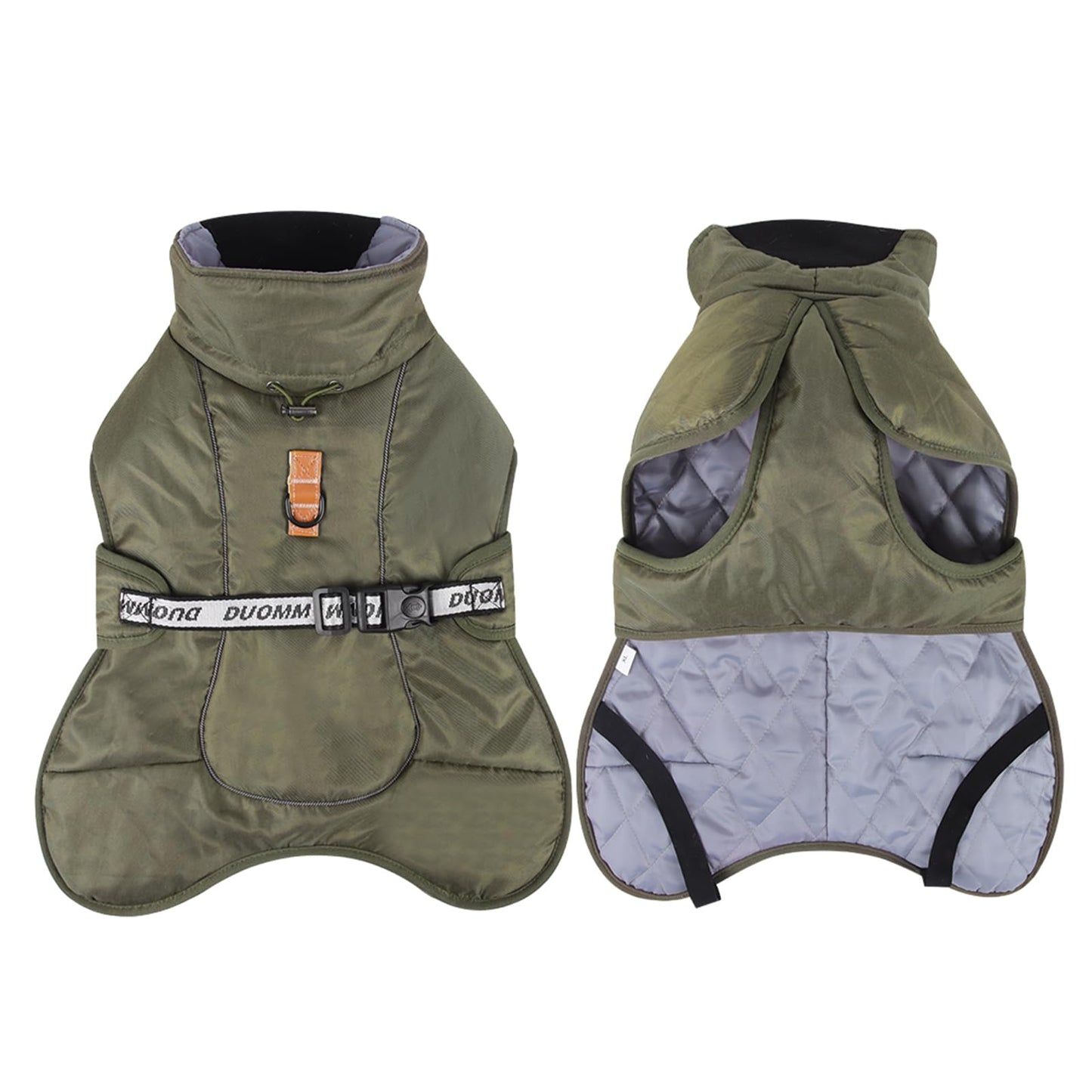 Abrigo de Invierno para Perros Chaqueta a Prueba de Viento Cálido para Perros Medianos Grandes Chaleco Reflectante Ajustable Perro Ropa al Aire Libre para Mascotas