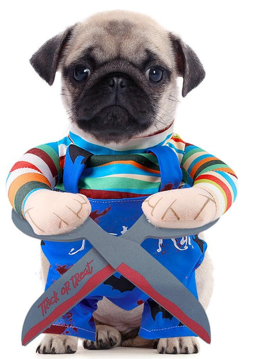Disfraces Halloween para Perro, Disfraces para Mascotas, Conjuntos de Fiesta de Cosplay para Perro, Ropa Divertida para Mascotas, Ropa para Gatos de Fiesta de Halloween de Carnaval (L)