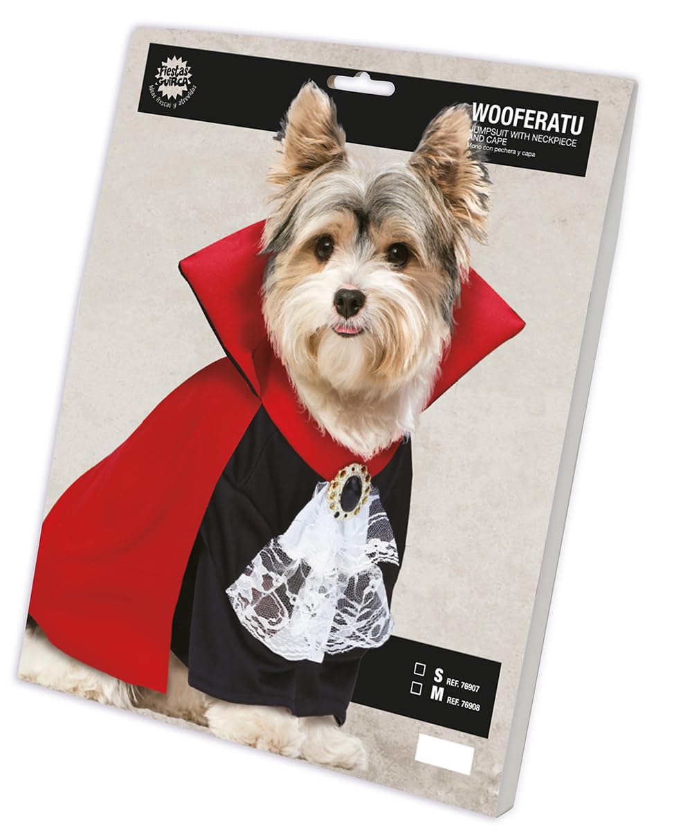 Disfraz de Wooferatu El Perro Vampiro - Disfraz Halloween Perro Talla M