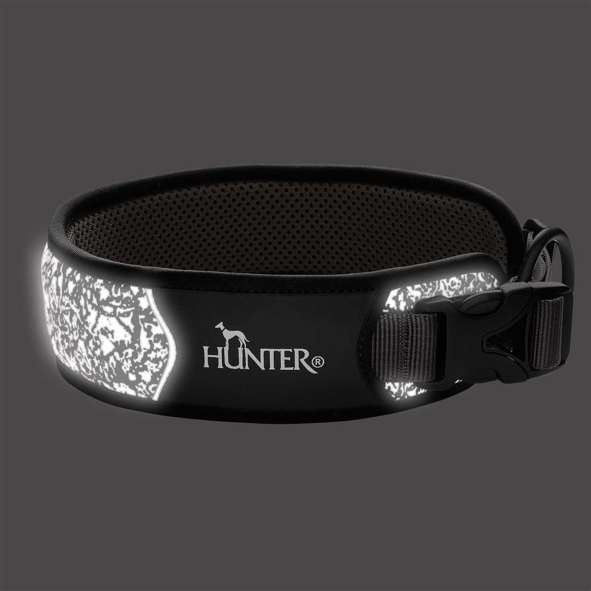 Collar Nozama Reflect S, Negro/Gris