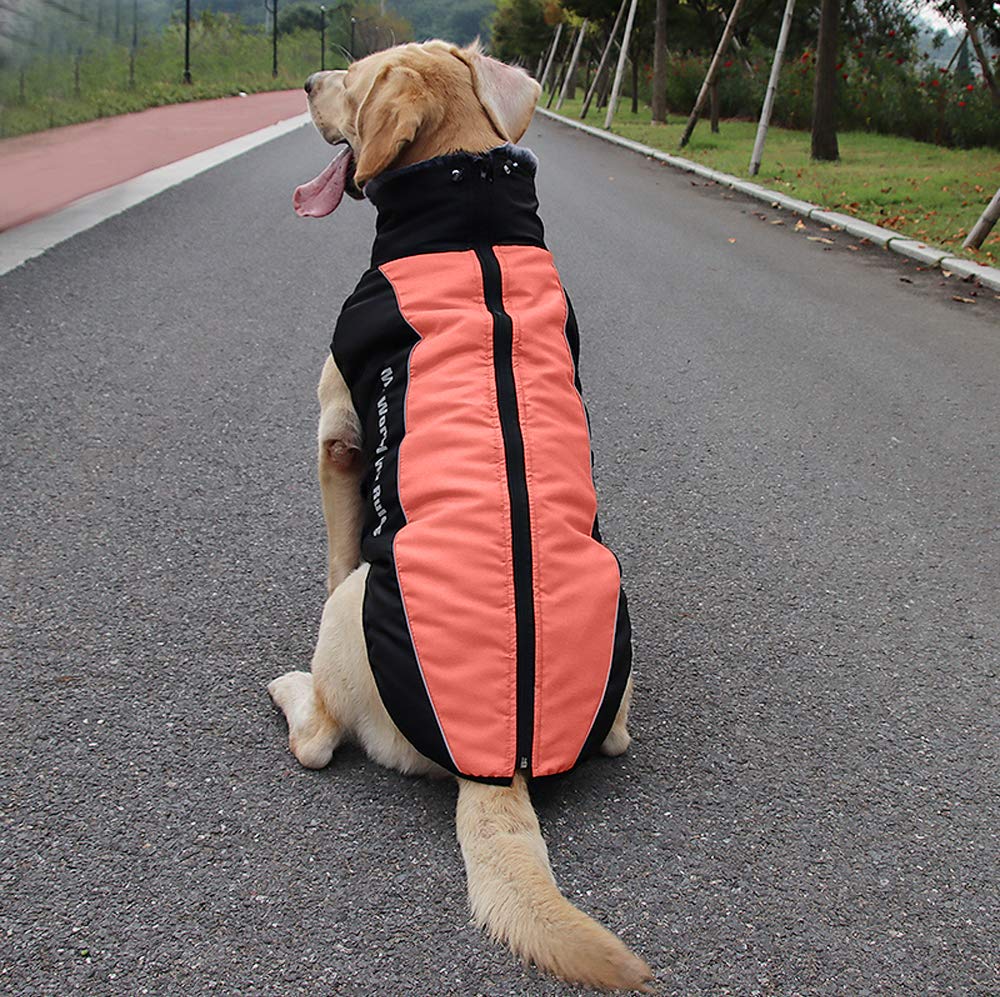 Abrigo para Perros Chaqueta cálida, Traje de Nieve Reflectante para Mascotas Deportes al Aire Libre Ropa Impermeable para Perros Chaleco para Perros Mediano Grande con Orificio para el arnés