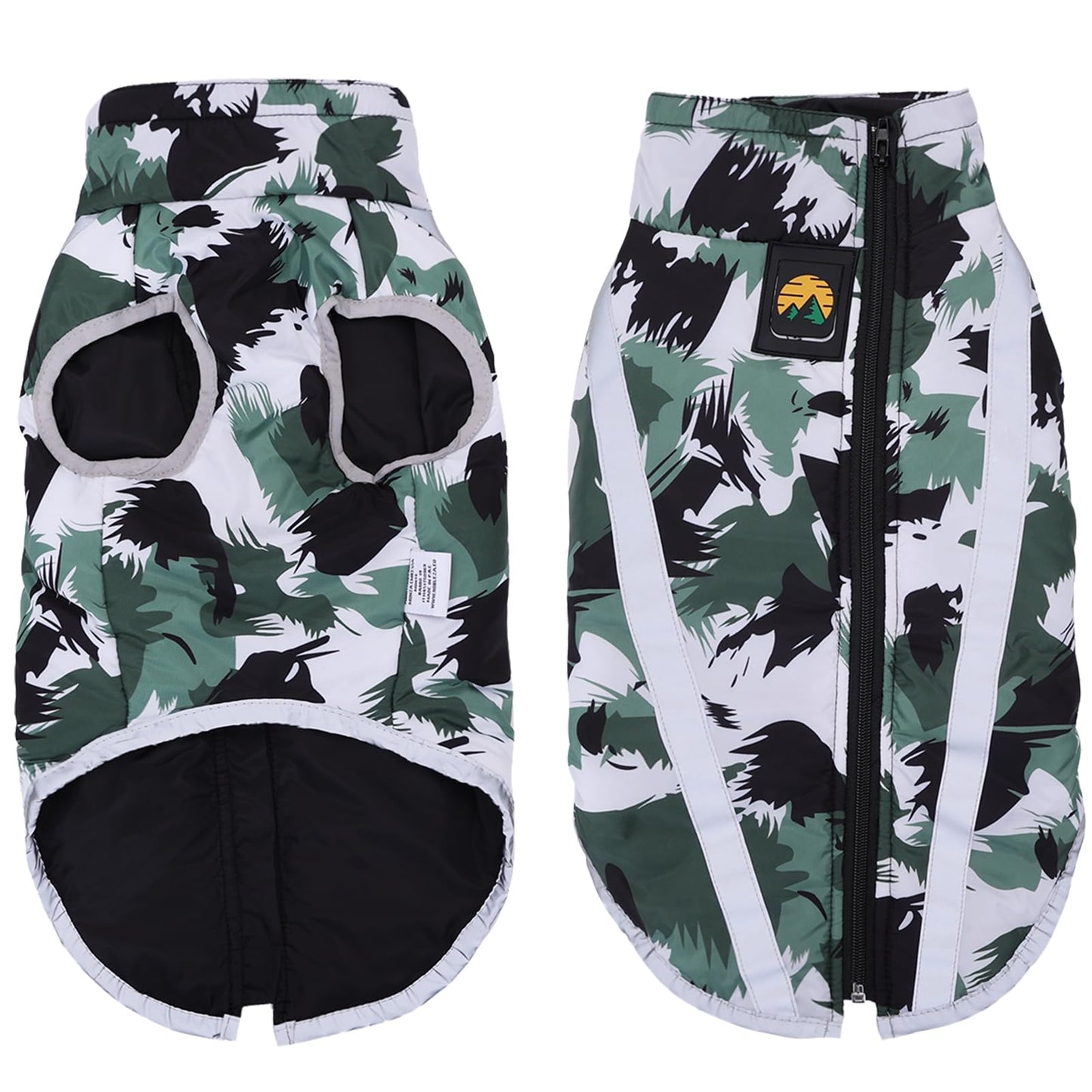 Nobleza - Abrigo para Perros, Chaqueta de Invierno para Mascotas, Ropa Cálida para Perros con Seguridad Reflectantes Tiras, Ultraligero, Resistente al Viento, Impermeable (S)