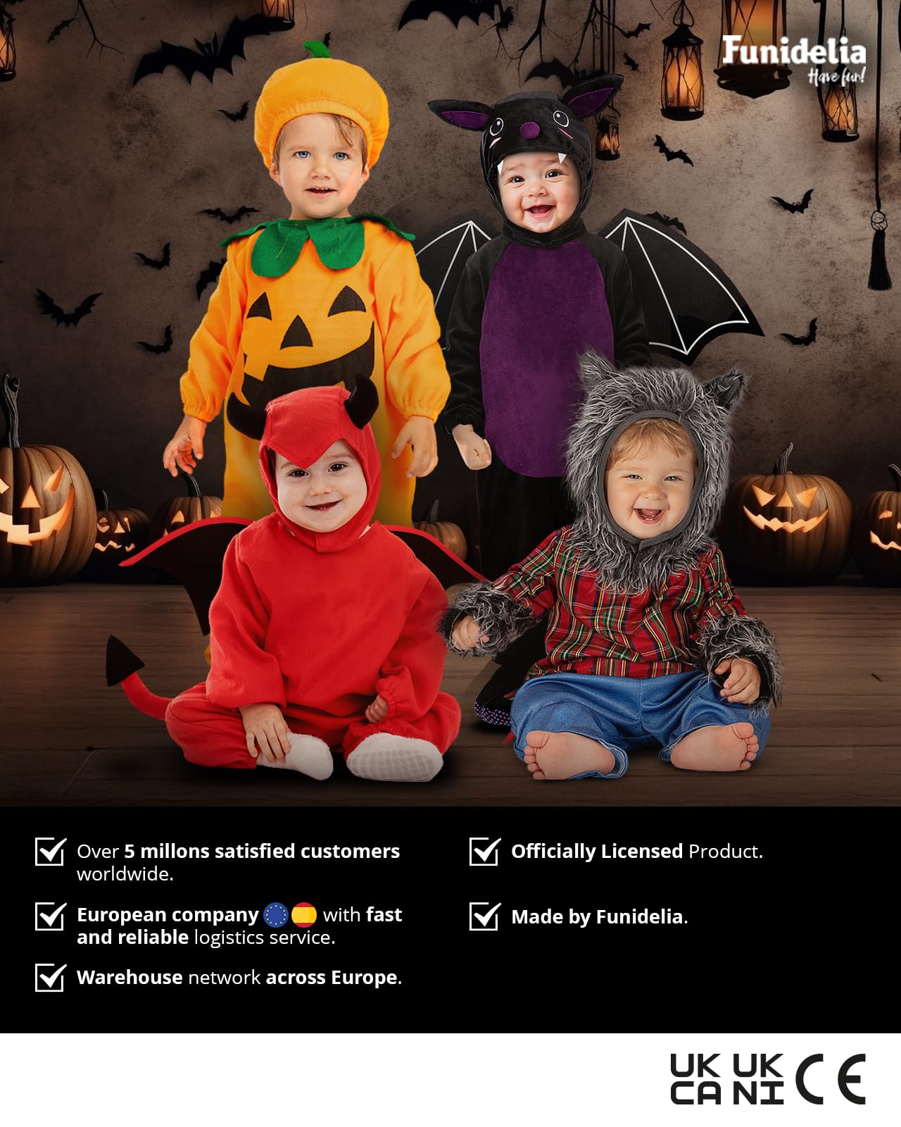 Disfraz de Diablo para Bebé con mono, capucha, alas y cola, Traje de Demonio, Disfraces de Halloween y Carnaval – Talla 12-24 meses