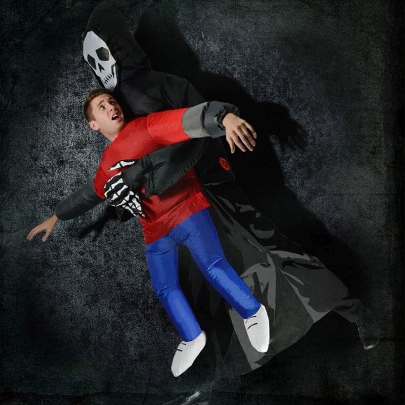 Disfraz de Halloween peculiar | Original | Tamaño adulto 160 a 190cm | Poliéster Cómodo | Resistente | Sistema de inflación incluido | OriginalCup