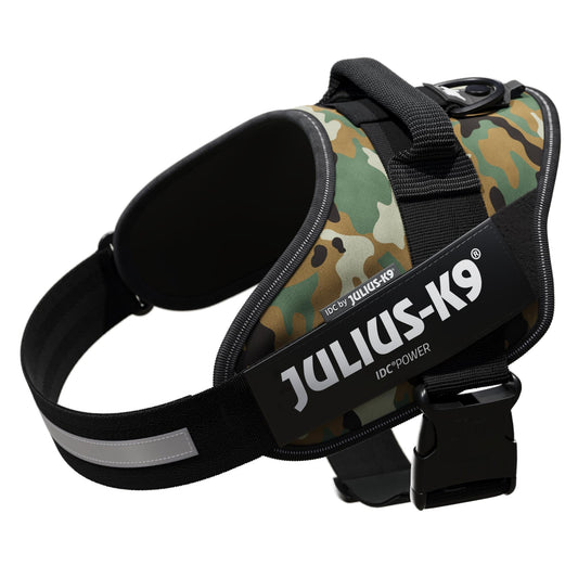 Arnés JULIUS-K9 IDC, 1/L, 63–85 cm/50 mm, Camuflaje, Perro