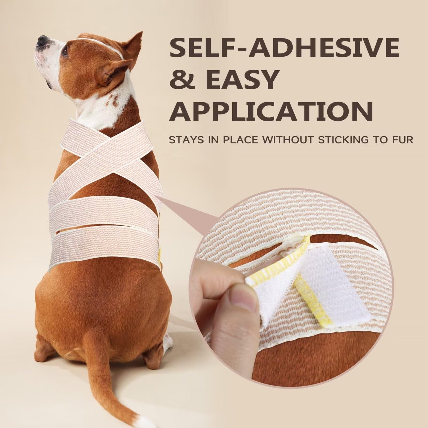 Vendajes Fajas Anxiety Wraps for Dogs Anxiety Relief Fireworks Dog Calming Dog Stress and Anxiety Relief Bandage Wrap for Dogs 2 Pack