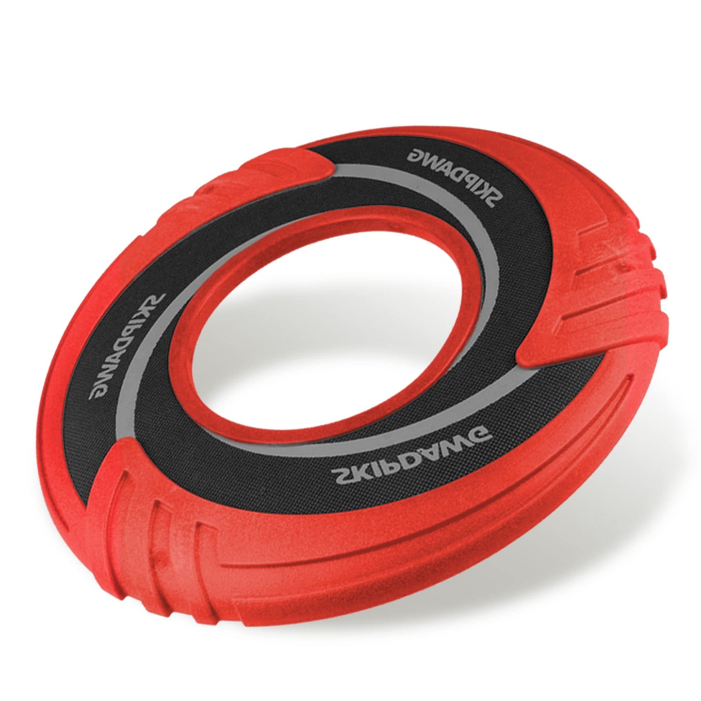 Frisbee Juguetes interactivos de disco volador para perros, flota en el agua y es seguro en los dientes, juguetes de playa para jugar y hacer ejercicio al aire libre (rojo)