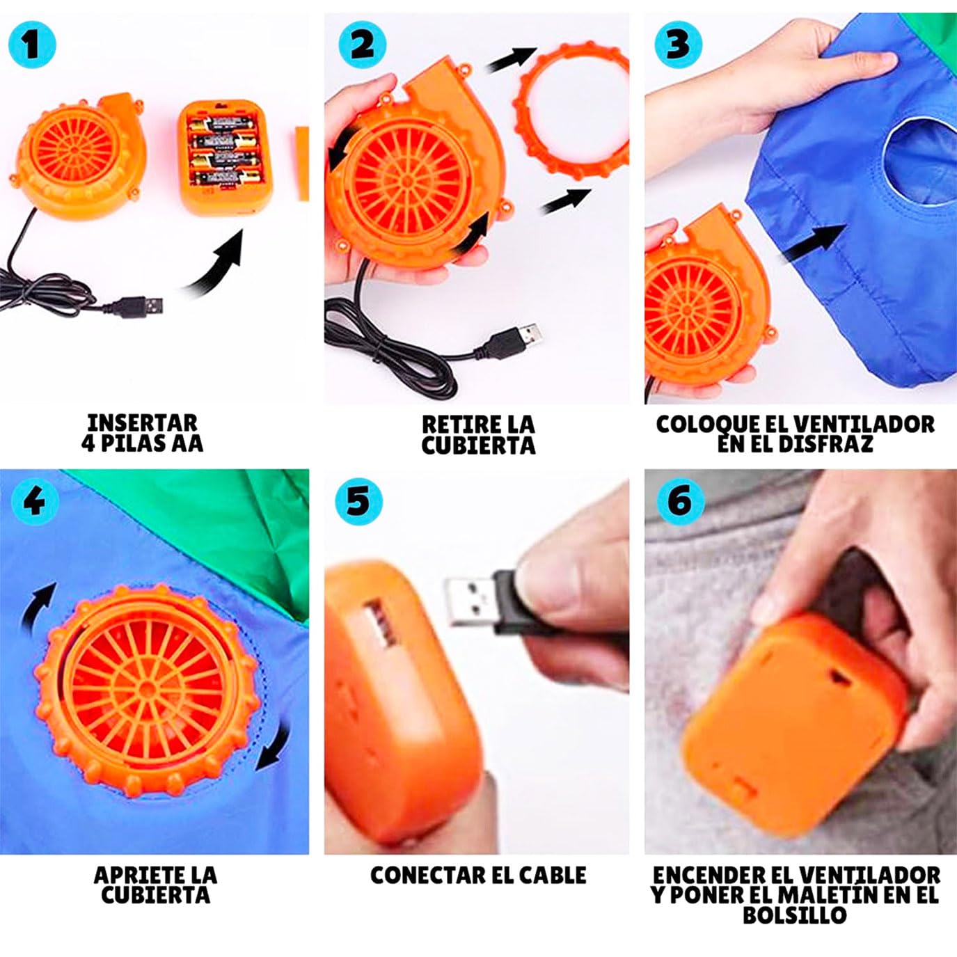 Disfraz de Halloween peculiar | Original | Tamaño adulto 160 a 190cm | Poliéster Cómodo | Resistente | Sistema de inflación incluido | OriginalCup