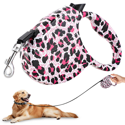 Shyllin Correa Perro Extensible, Correa Retráctil, Perros Pequeños y Medianos de hasta 15 kg, Correa para Perro 5 Metros, Correa Retráctil Perros para Caminar, Trotar, Entrenar