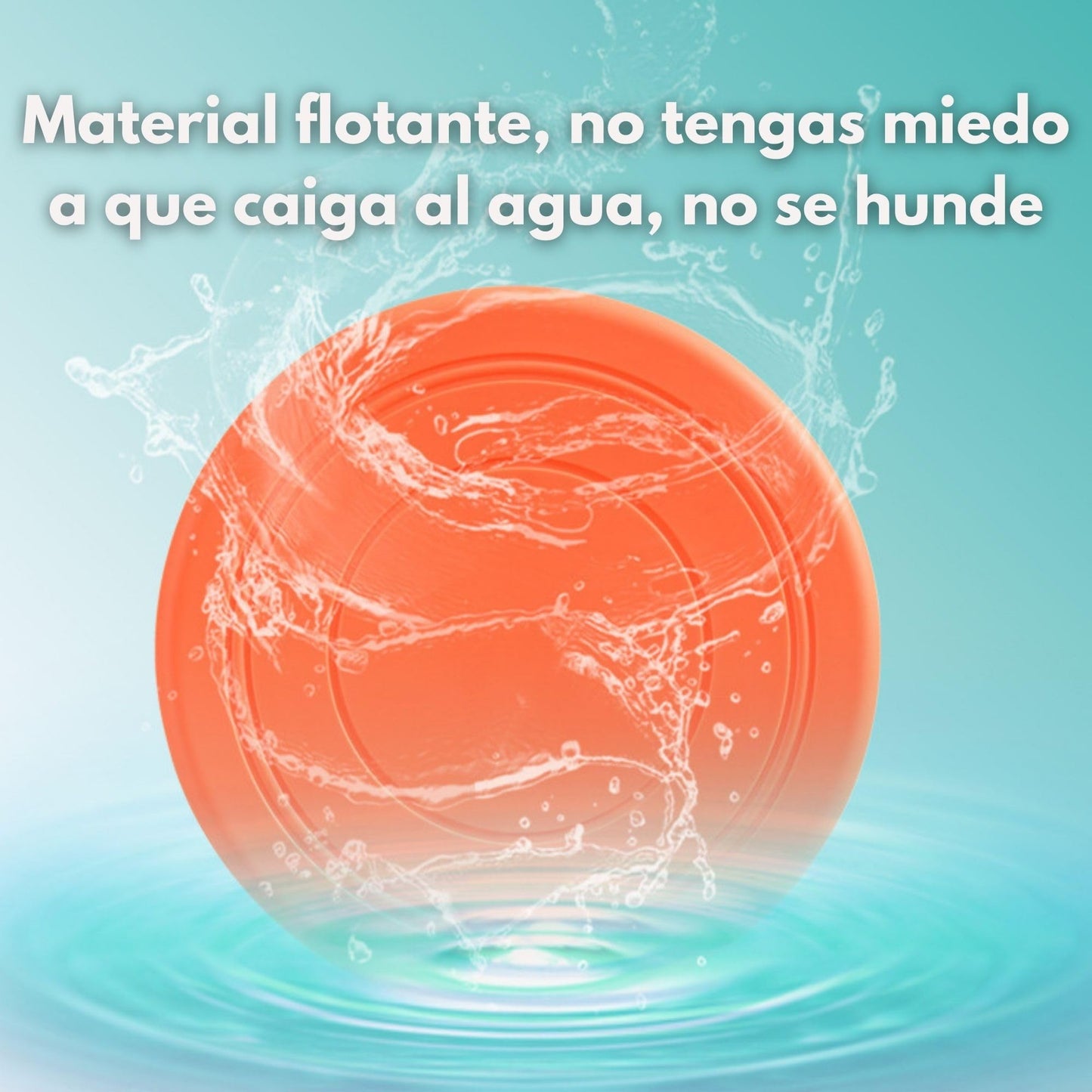 Frisbee de Goma Flexible para Perros | Disco Volador Suave, Resistente y Seguro para Mordeduras | Flotante y Fácil de Lanzar | Juguete Interactivo para Juego al Aire Libre, Playa, Entrenamiento