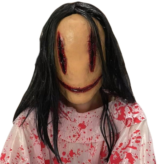 PILUZEAT Demon MáScara Adulto Hombre Mujer Halloween Realista Látex de cara Completa Horror Fantasma Monstruo Sangre Universal Carnaval Cosplay Mascarada Fiesta Familiar Temática