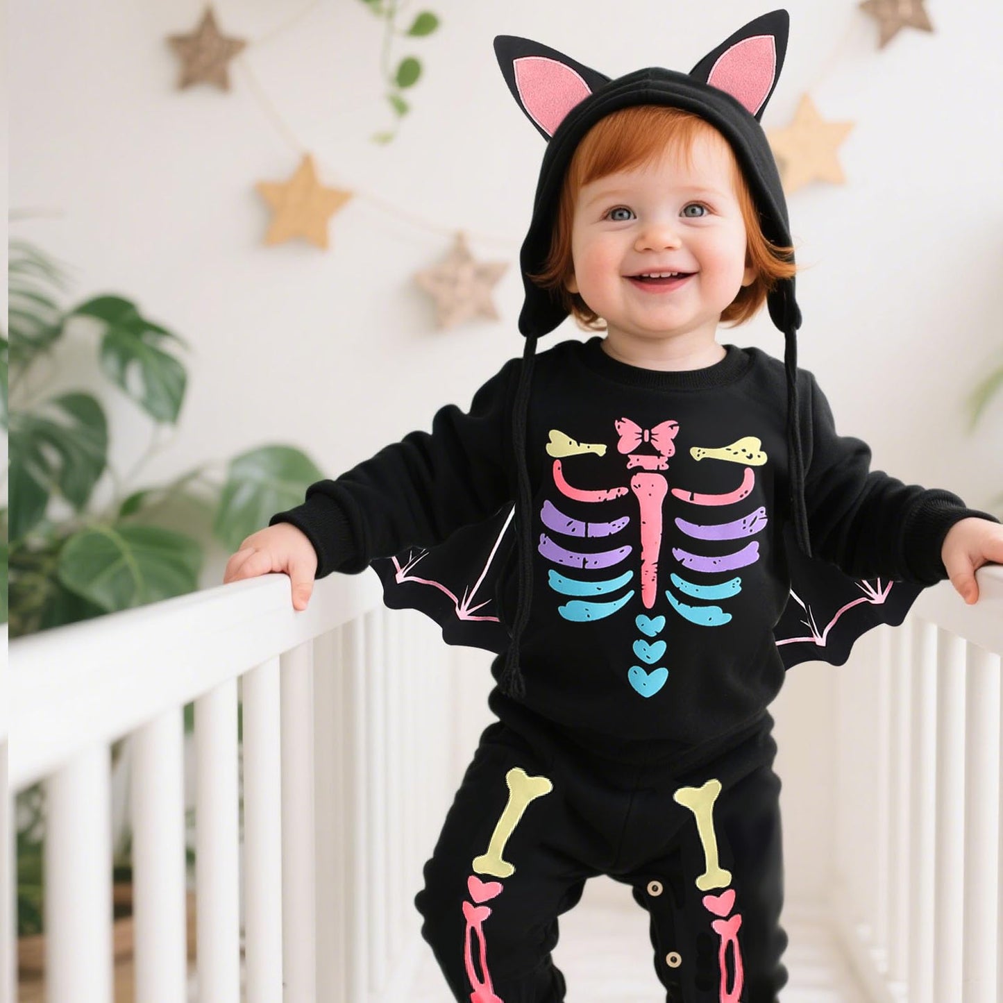 Disfraz Halloween Bebe, Disfraz Murcielago Bebe, Disfrazs Esqueleto Bebes, Disfraces Halloween Bebes, Traje Halloweens Bebé, Body Halloweens Bebé 9-12 Meses
