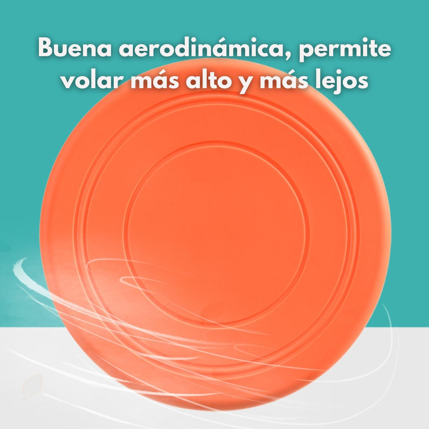 Frisbee de Goma Flexible para Perros | Disco Volador Suave, Resistente y Seguro para Mordeduras | Flotante y Fácil de Lanzar | Juguete Interactivo para Juego al Aire Libre, Playa, Entrenamiento