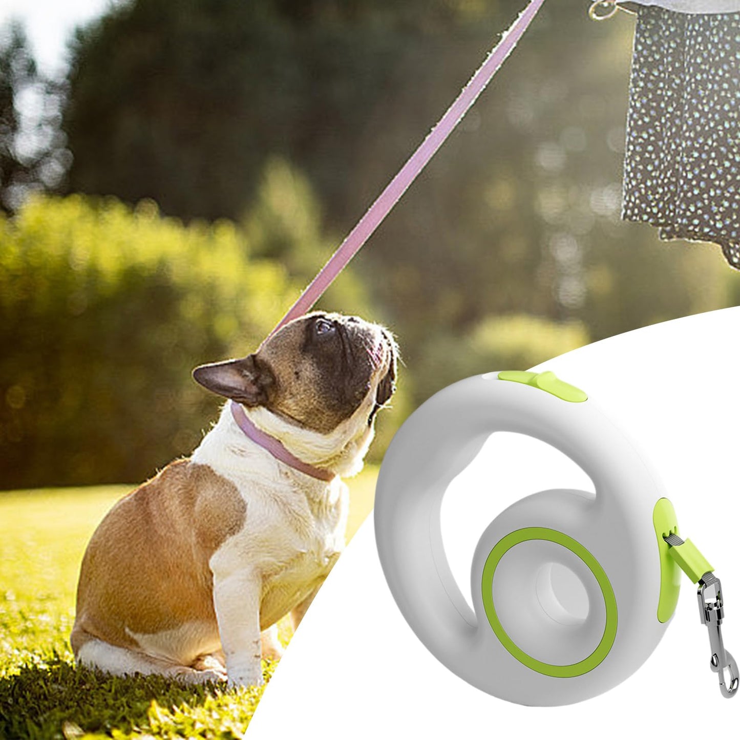 Correa Retráctil para Perros | Cuerda Extensible para Adiestramiento Y Paseos - Cuerda de Adiestramiento Antideslizante y Ergónomica, Resistente para Senderismo y Paseos Nocturnos
