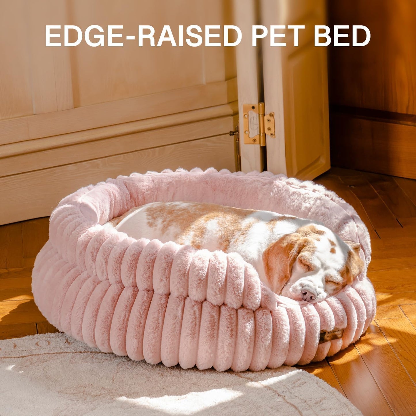 Camas para gatos de interior, cama lavable para gatitos, dona, antiansiedad, esponjosa, calmante para mascotas, para cachorros y gatos, sofá con parte inferior antideslizante