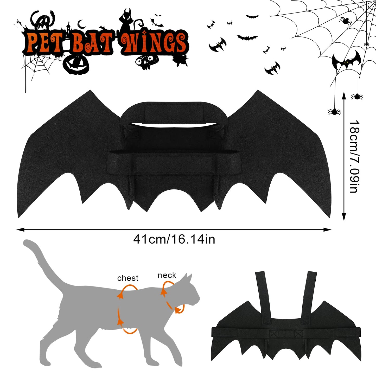 disfraz de perro de murciélago de halloween,disfraz halloween gato alas murcielago perro disfraces para perros halloween