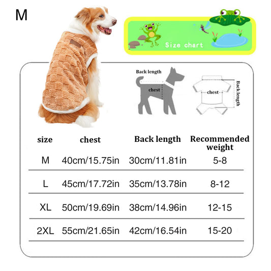 Abrigo Chaqueta De Invierno para Perro, Suéter De Felpa Y Cálido para Mascotas, Ropa Mantener Caliente Pijamas Chaleco De Invierno Peluche para Mascotas, Abrigo para Gato Salir A Pasear