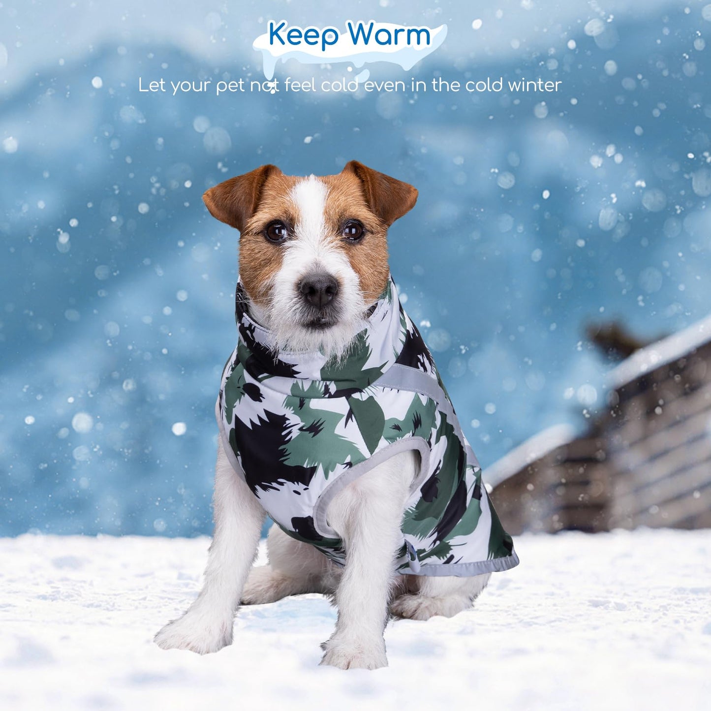 Nobleza - Abrigo para Perros, Chaqueta de Invierno para Mascotas, Ropa Cálida para Perros con Seguridad Reflectantes Tiras, Ultraligero, Resistente al Viento, Impermeable (S)