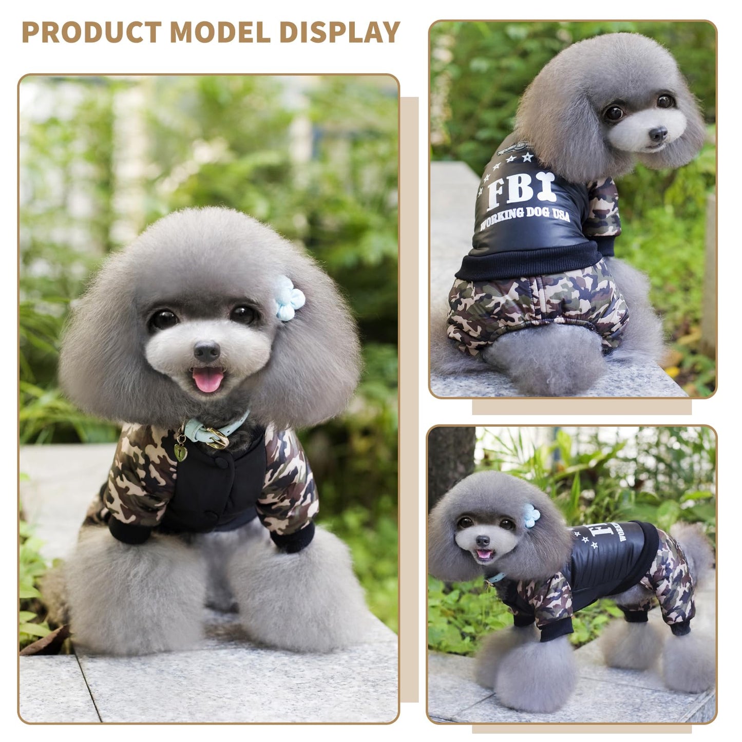 Abrigo de Invierno para Perro Chaqueta Ropa para Perros Sudadera Acolchada para Perro
