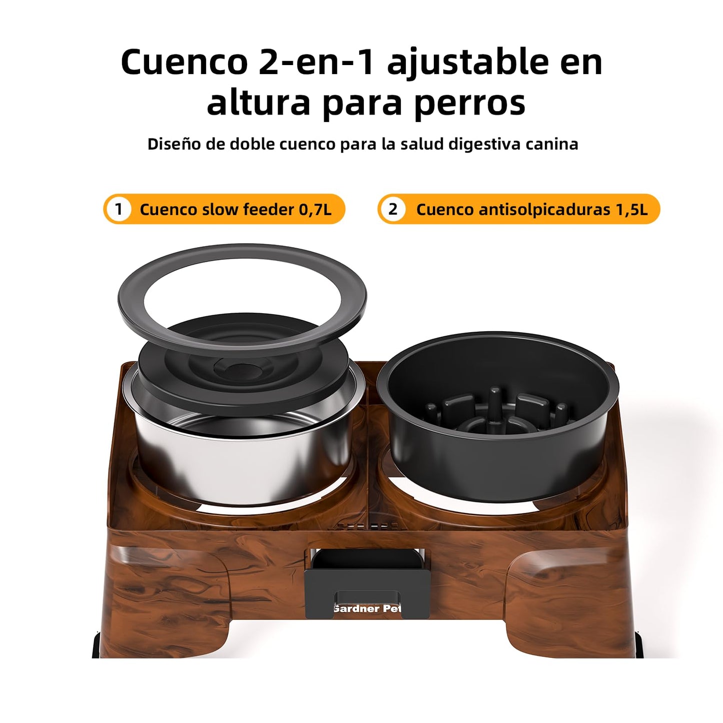 Gardner Pet Cuencos elevados para perros